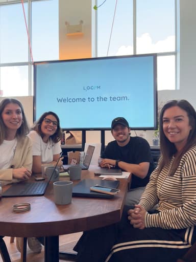 LOCVM team on their first day